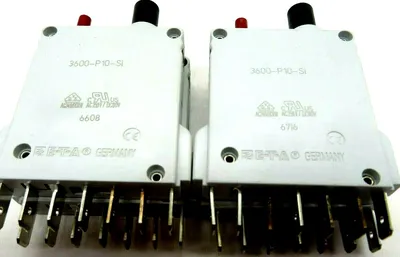 NEW LOT OF 4 E-T-A 3600-P10-SI CIRCUIT BREAKERS 3600P10SI