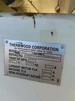 USED 2005 THERMWOOD CORPORATION CS40