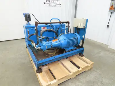 Eaton Vickers Hydraulic Power Unit 45 Gallon 19 GPM 3000PSI 20Hp 230/460V 3Ph