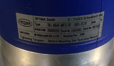 USED Wittenstein Wittenstein TK +004 F-MF2-70-5B1-1S10