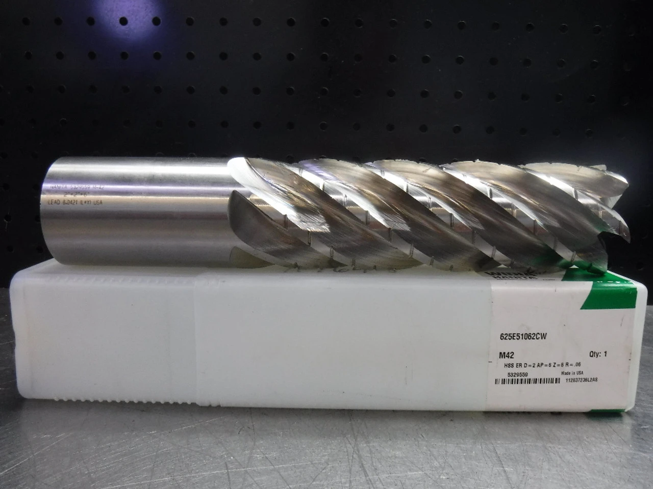 Widia Hanita 2" M42 HSS Endmill 6 Flute 625E51062CW (LOC2748A)