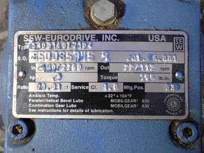 Sew-eurodrive .5 Hp Gear Drive