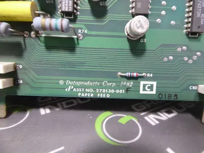 Dataproducts Corp. 270130-001 Paper Feed Control Board Rev. F Used