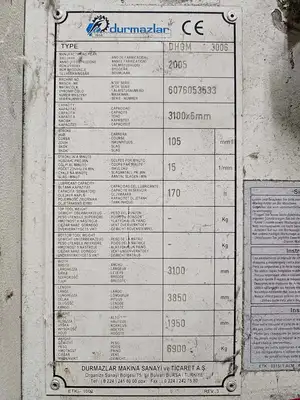 2005 DURMA DHGM-3006 Shears-Power Squaring Hydraul. | Asset Exchange Corporation (8)