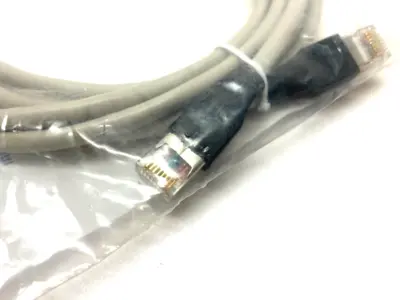 NEW L-COM CAT5E SHIELDED ETHERNET CABLE ASSEMBLY DOUBLE ENDED
