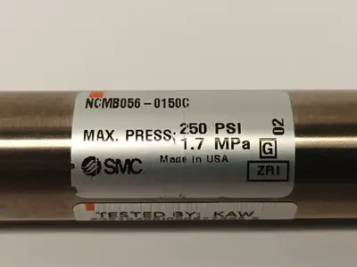 NCMB056-0150C | SMC  Round Body Cylinder Double Acting 9/16" Bore 1-1/2" Stroke - New Other