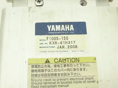 Yamaha F1005-150 Servo Linear Actuator 150mm Travel Encoder Ballscrew