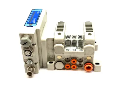 USED SMC 3-STATION MANIFOLD BASE