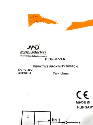 New | in-Stock Micro Detectors PE6/CP-1A Proximity Sensors Michigan US | Maverick Industrial Sales #1454208