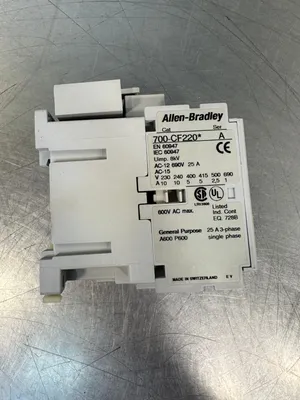 Used Allen-Bradley 700-CF220* PLC Contactors South Carolina US | Palmetto Automation #1159528