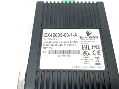 USED ETHERWAN COMPACT UNMANAGED ETHERNET SWITCH 5X10/100TX