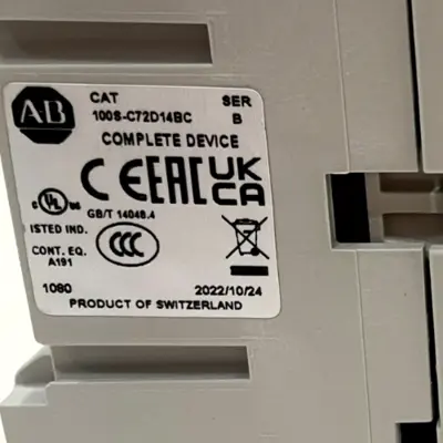 ALLEN BRADLEY 100S-C72D14BC CONTACTOR 110-12V 50/60HZ 100SC72D14BC NEW, SURPLUS