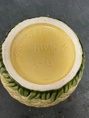New | in-Stock Orchards of Hawaii New Orchids of Hawaii R-15 Pineapple Tiki Drink Mug Smallwares Illinois US | Falcon Restaurant Supply #1376094