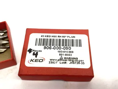 New | in-Stock KEO #3 HSS Combined Drill & Countersink 1/4" Dia. 4-PACK Other Cutting Tools Michigan US | Maverick Industrial Sales #1391804