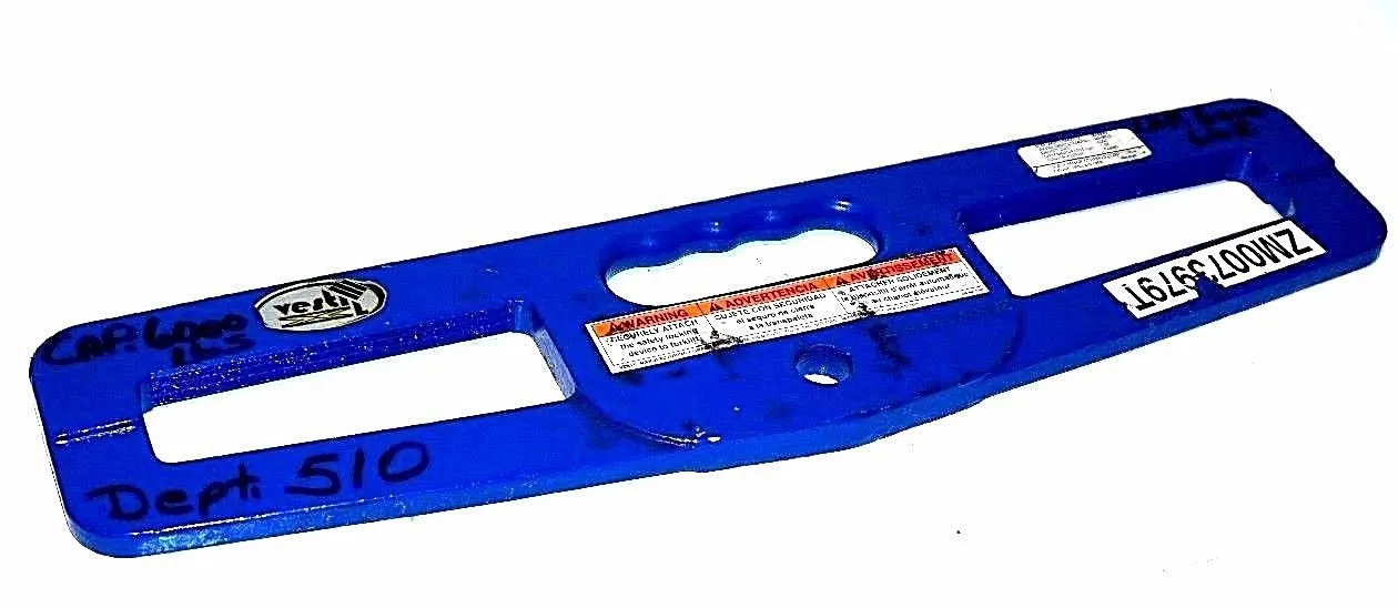 NEW VESTIL LM-HP6-S DOUBLE FORK HOOK PLATE FOR FORKLIFT 6000 LB CAPACITY LMHP6S