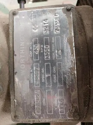 USED WORTHINGTON TYPE 6 HNI 132A