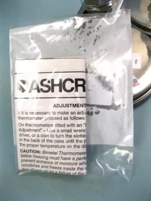 Lot (2) Ashcroft 0-50C° Adjustable Angle Thermometer 5" Dial 8" Stem 1/2" NEW F3