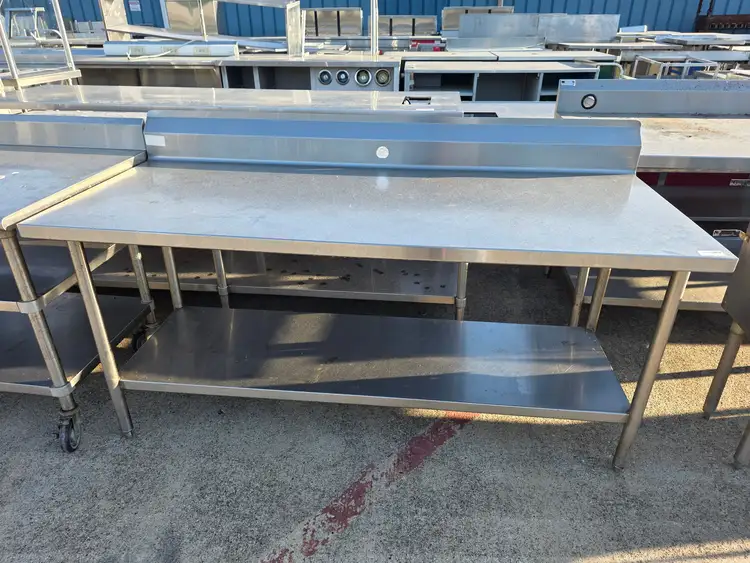 Used Falcon Restaurant Supply, Inc. Used 72"X 30"X 33.75" Stainless Steel Table - SS362 Food Prep Tables Illinois US | Falcon Restaurant Supply #1373734