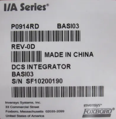 NEW FOXBORO P0914RD CIRCUIT BOARD REV 0D P0914RD0D