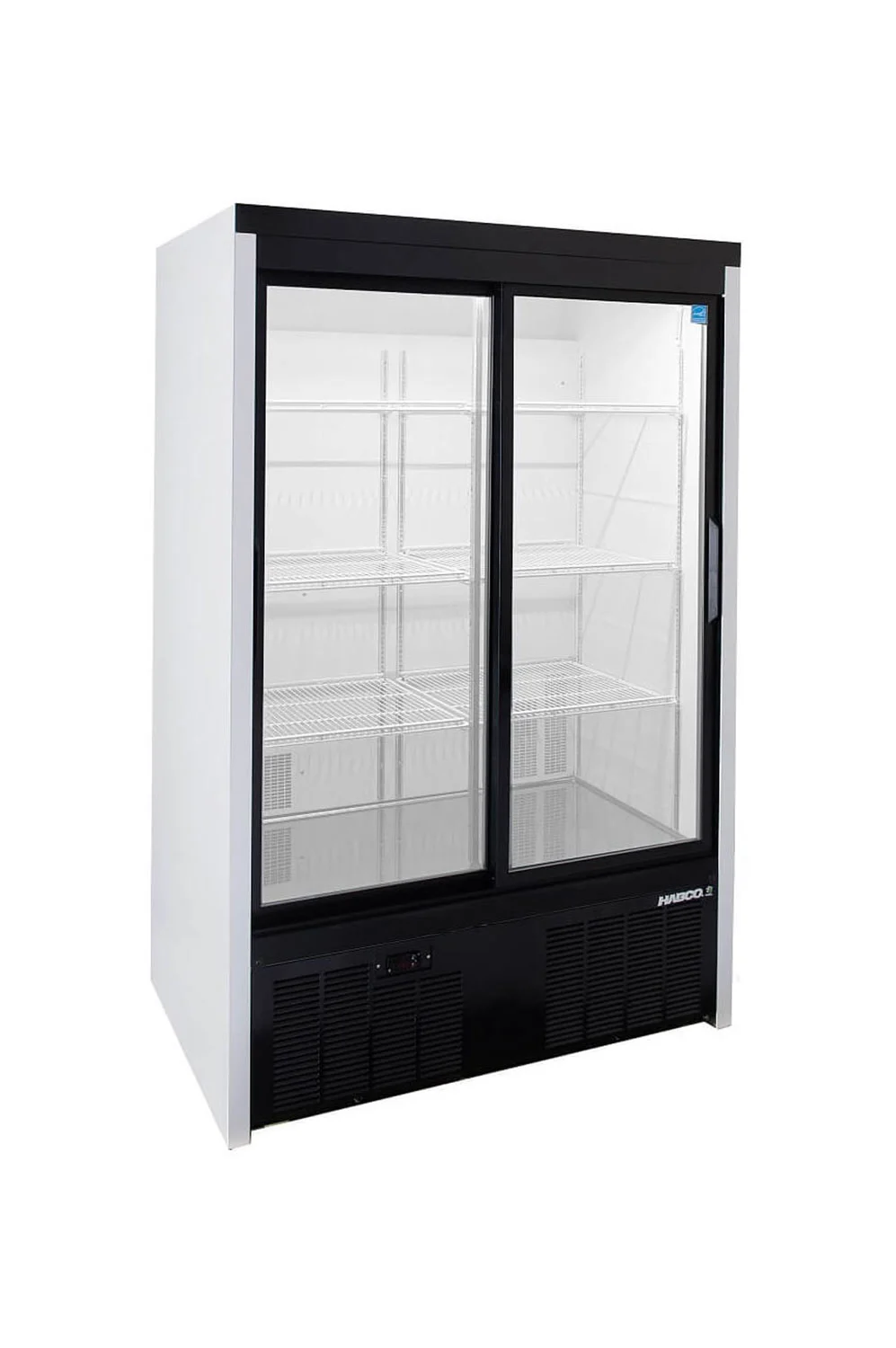 181-0001 Habco SE40eHC Sliding Glass Display Self-Contained Cooler