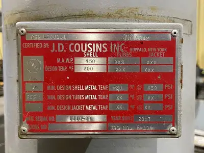 450 psi Heat Exchanger
