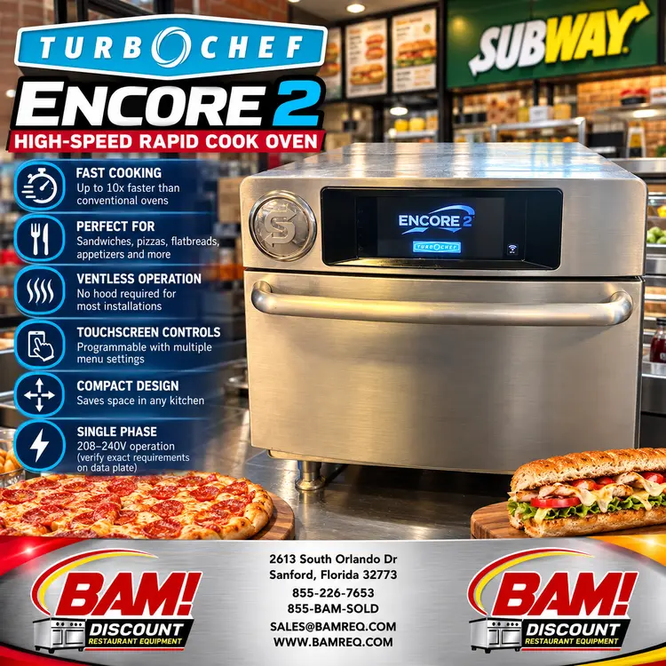Used TURBOCHEF ENCORE2 Ovens Florida US | BAM Discount Restaurant Equipment #1507767