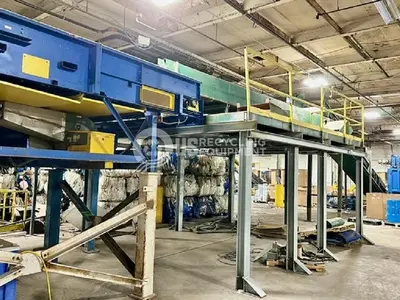 USED HUSTLER BALE BREAKER/SORT LINE