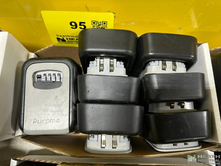 Used _UNKNOWN_ (8) ASSORTED PUROMA KEY LOCK BOX OPEN - COMBINATION ABLE TO BE RESET Locksmith Equipment/Supplies Illinois US | Heath Industrial Auction Services #1573573