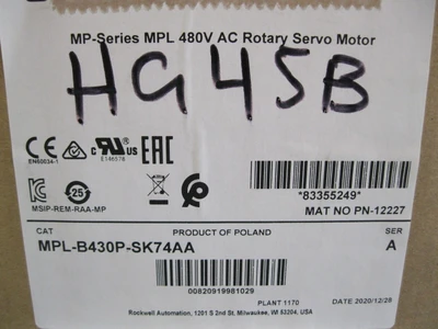 NEW Allen-Bradley MPL-B430P-SK74AA