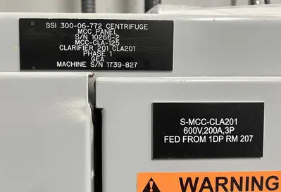 (7) GEA Westfalia SSI 300-06-772 vegetable protein clarifier centrifuges, 316SS.