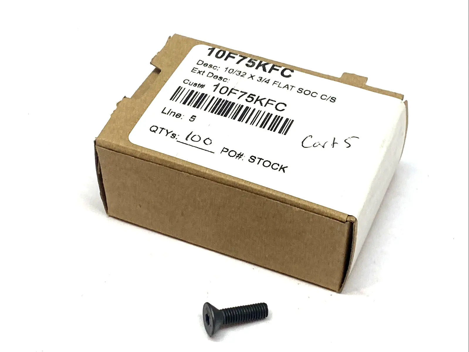 NEW LAKESIDE 10F75KFC #10‑32×¾″ FLAT HEAD SOCKET CAP SCREW