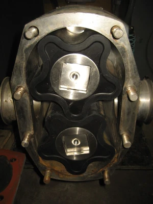 3" Creamery Package Sanitary Gear Pump, 5 hp.