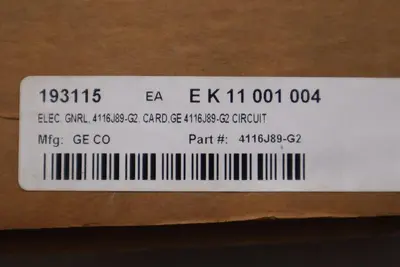 NEW IN BOX GENERAL ELECTRIC 4116J89-G2 OSCILLATOR BOARD STOCK G618