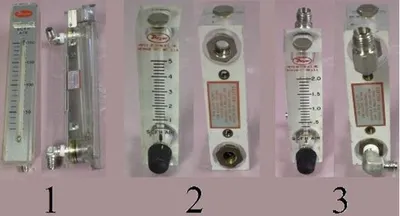QTY. 3. DWYER SCFH AIR FLOW METER, CAT: RMB54, 565...