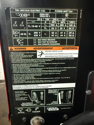 LINCOLN POWER MIG 256 WELDERS (Miscellaneous) | Turner's Machinery (6)