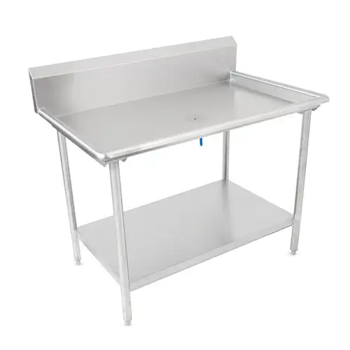 John Boos DST6R10-3061SSW-X Sorting Table w/ 10" Backsplash - 60 7/8"W x 30 3/8"D, Stainless Steel