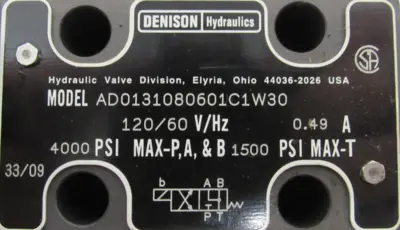 NEW DENISON A4D033AA4D033A46060310CIW3015 VALVE AD0131080601C1W30
