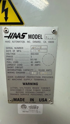 2001 HAAS SL-20T CNC Lathes | SNL Machine Trader LLC (9)