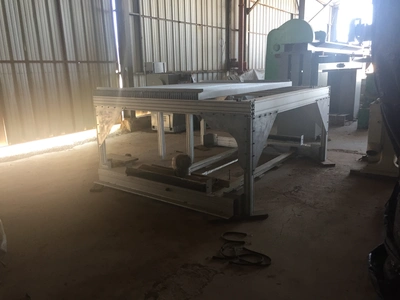 36" Tannewitz traveling head Plate/Block Saw #4063