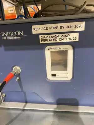 USED ZELTWANGER ZEDFLEX RACK MOUNTED LEAK TESTING SYSTEM ZEDBASE+, INFICON XL3000