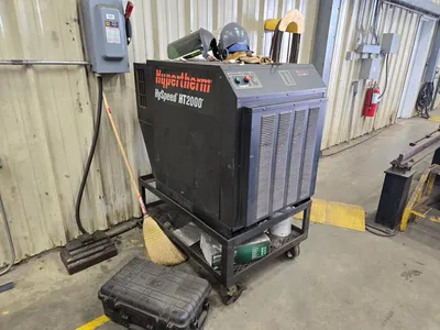 USED 2008 LINCOLN ELECTRIC (TABLE) / HYPERTHERM (PLASMA SOURCE) PLASMA TABLE WITH HPR260