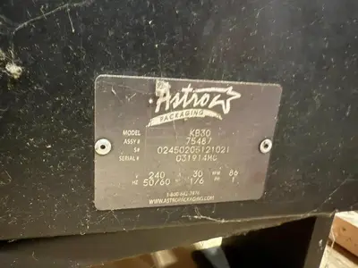 Astro Packaging KB30 Hot Melt Glue Machine 200-240Va STOCK HP-14