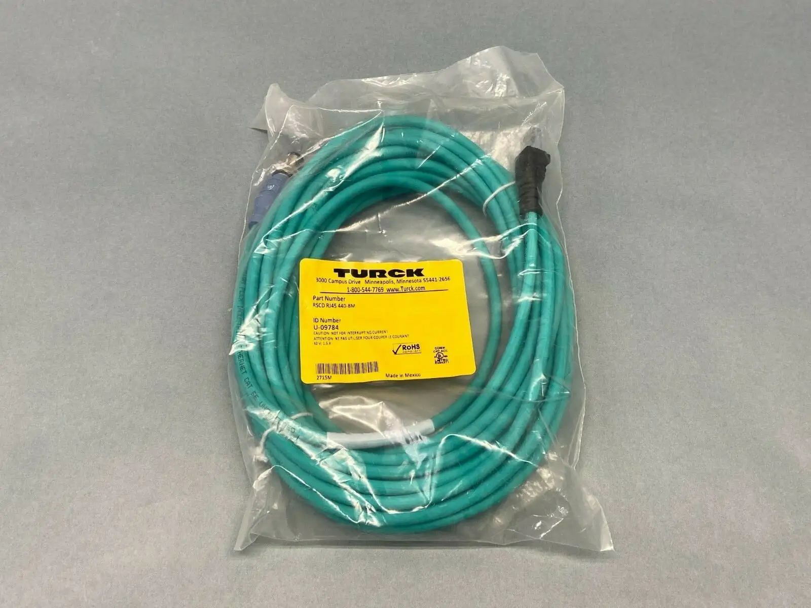 NEW TURCK ETHERNET CABLE CORDSET