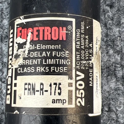 Used Bussmann FRN-R-175 Fuses California US | Davliegogo LLC #1706568