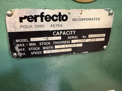 2001 PERFECTO 6 Stock Straightener | Global Machine Brokers, LLC (2)