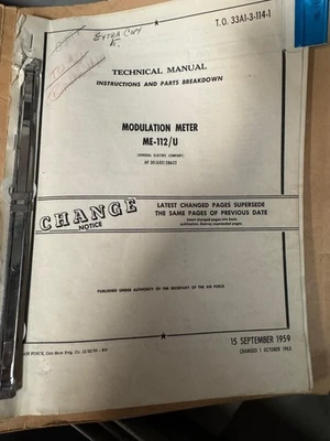 GE General Electric Modulation Meter ME-112/U