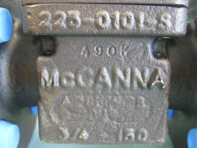 NEW 3/4" 150# McCanna Flowserve WCB .75 Z1F1 CS-U-M0/8DS-CM10143 Ball Valve G17
