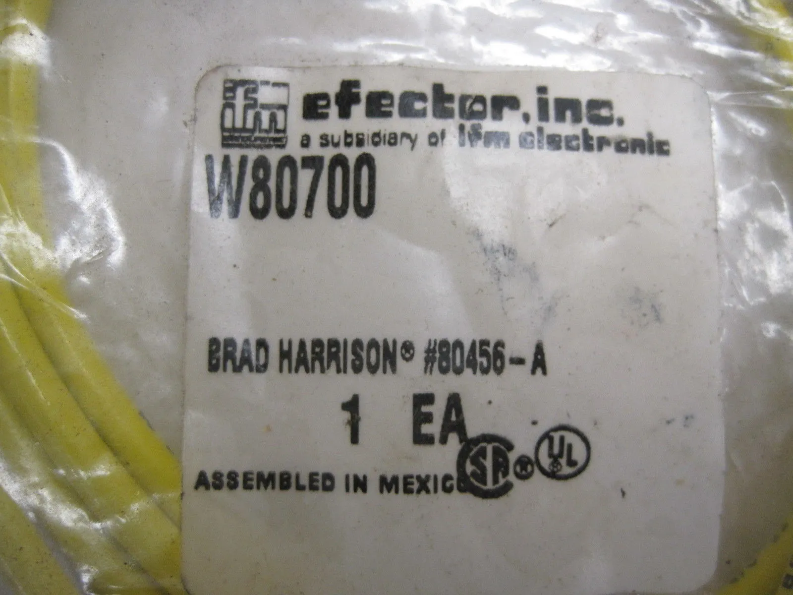 4 NEW EFECTOR W80700 CABLE