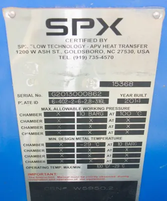 NEW SPX APV