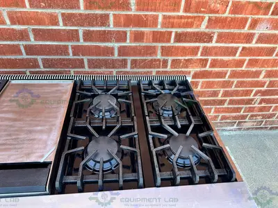 USED VIKING VDR5606GQSS 60" STAINLESS STEEL DUAL FUEL RANGE W/ GRILL AND GRIDDLE